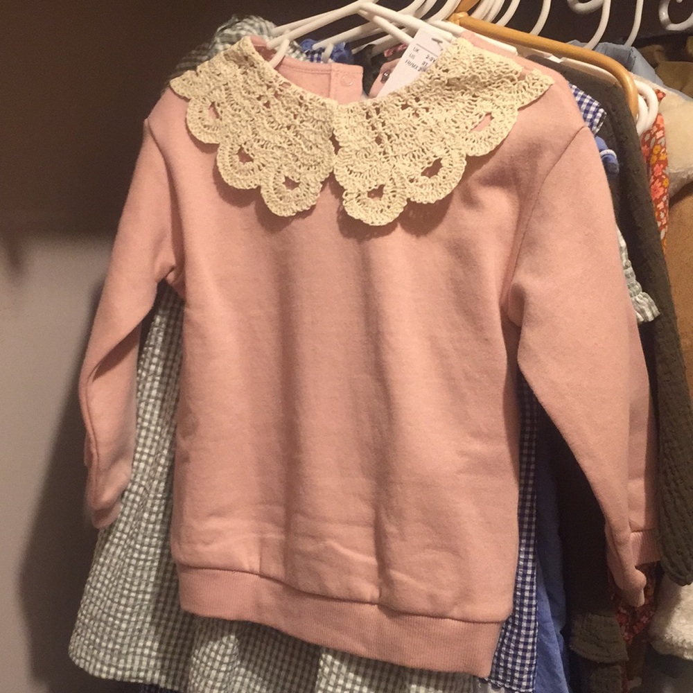 NWT H&M lace collar sweater